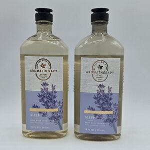 Bath and Body Works Aromatherapy Sleep Lavender Vanilla Body Wash Bundle Set
